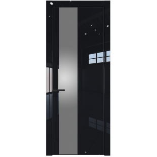 19LA Черный люкс - черный матовый, серебряный лак