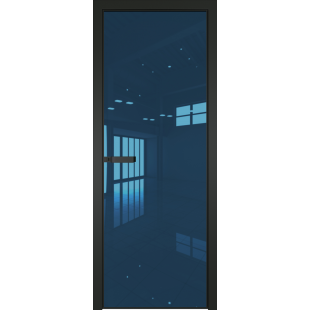 1AGN Черный матовый, стекло blue зеркало